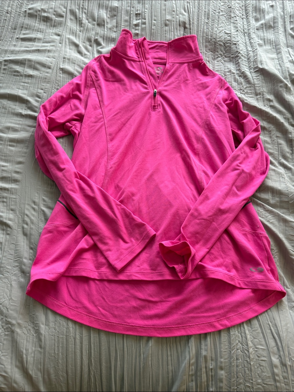 Champion Women's Hot Pink Quarter-Zip Pullover